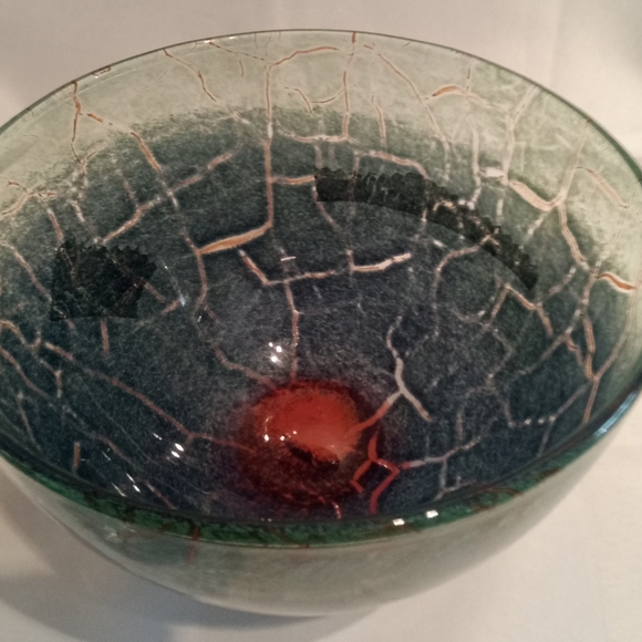 SWEDISH ART GLASS BOWL - Picture 3 of 5